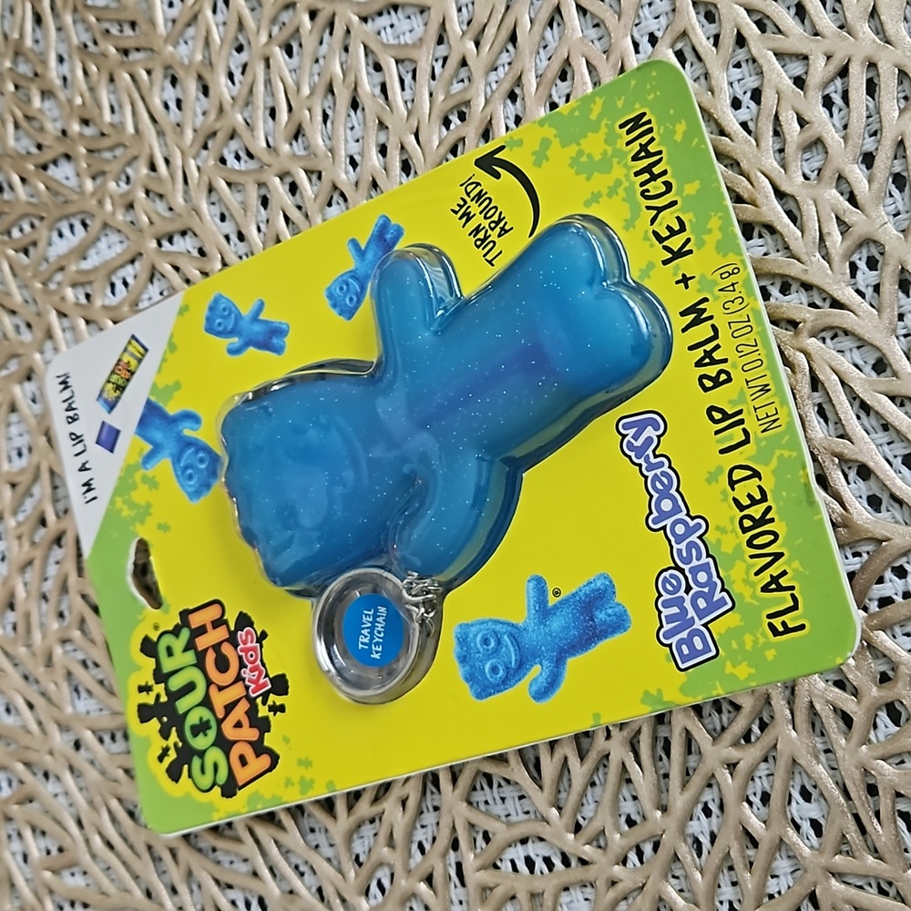 Taste Beauty Sour Patch Kids Blue Raspberry Lip Gloss & Keychain